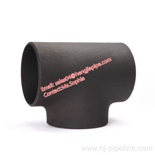 ASME B16.9 Mild steel pipe fittings reducing tee